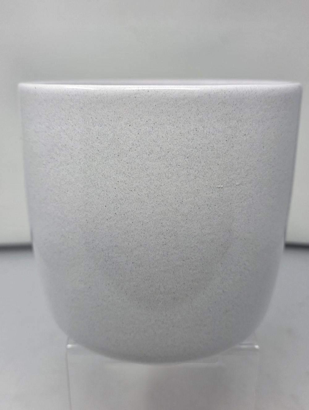 Scheurich West Germany 900-18 Ceramic Planter Speckled White Mid Century Pot